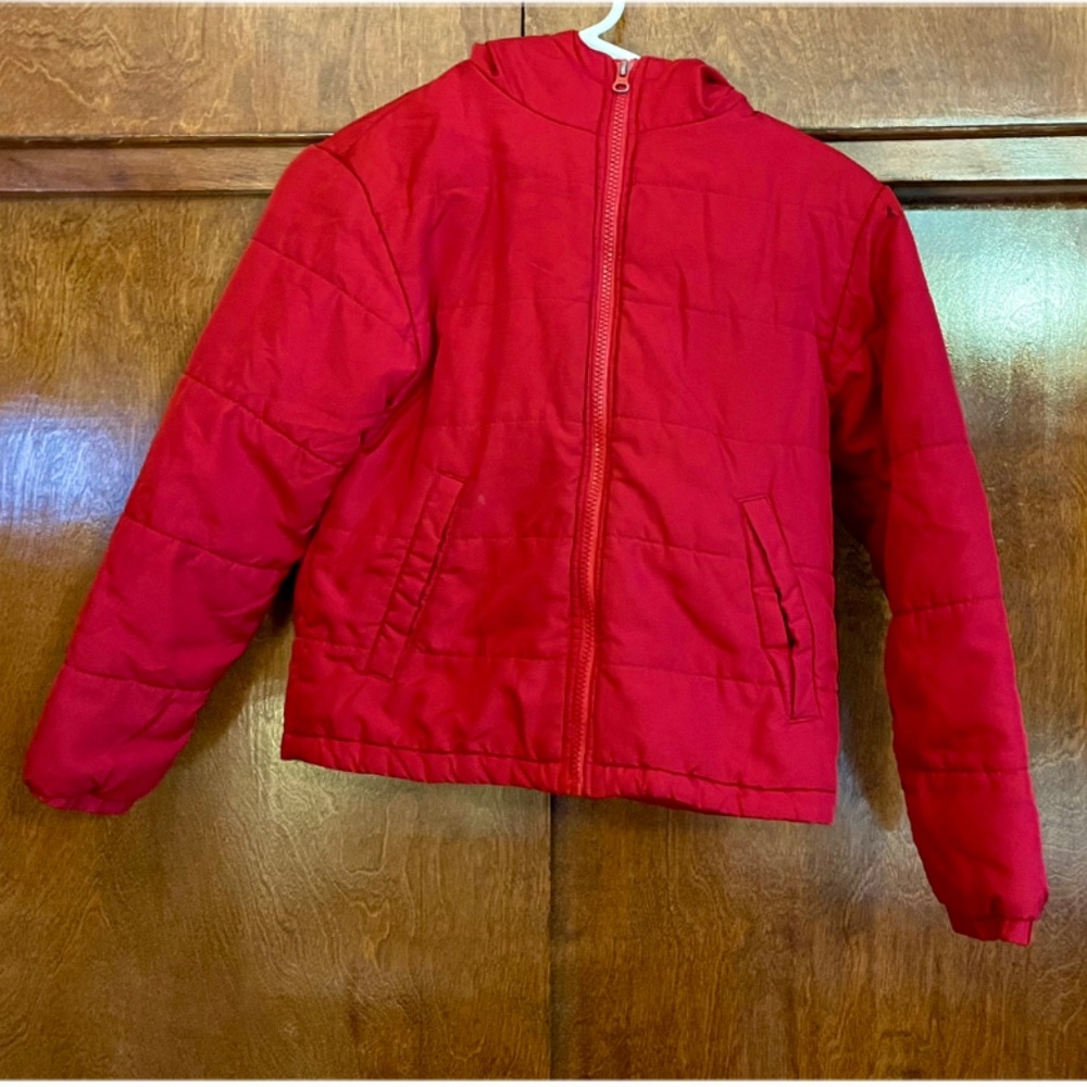 Boy's padded coat with hood